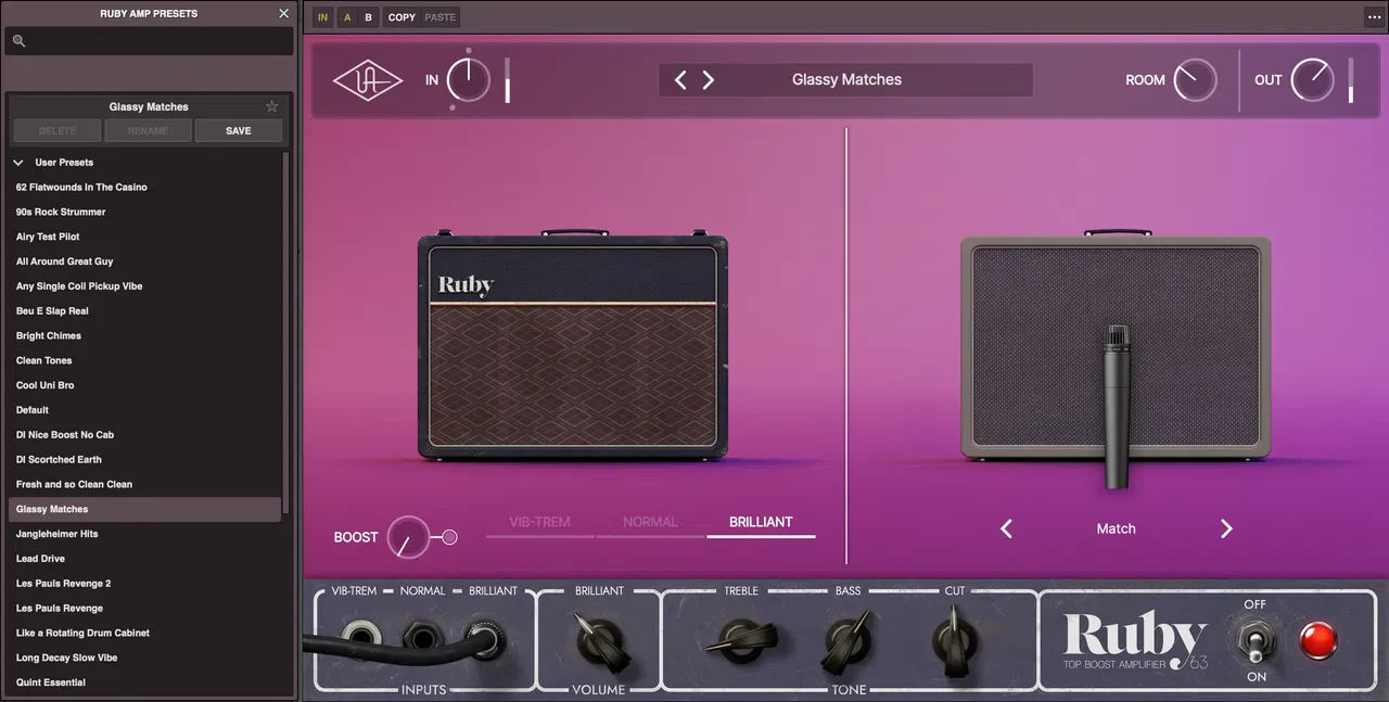 Universal Audio UAD Ruby '63 Top Boost Amplifier - Image 7